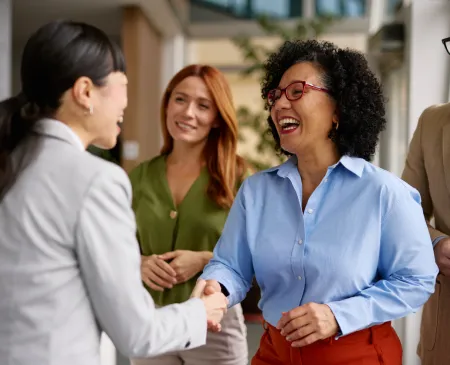 Business Colleagues Shaking Hands