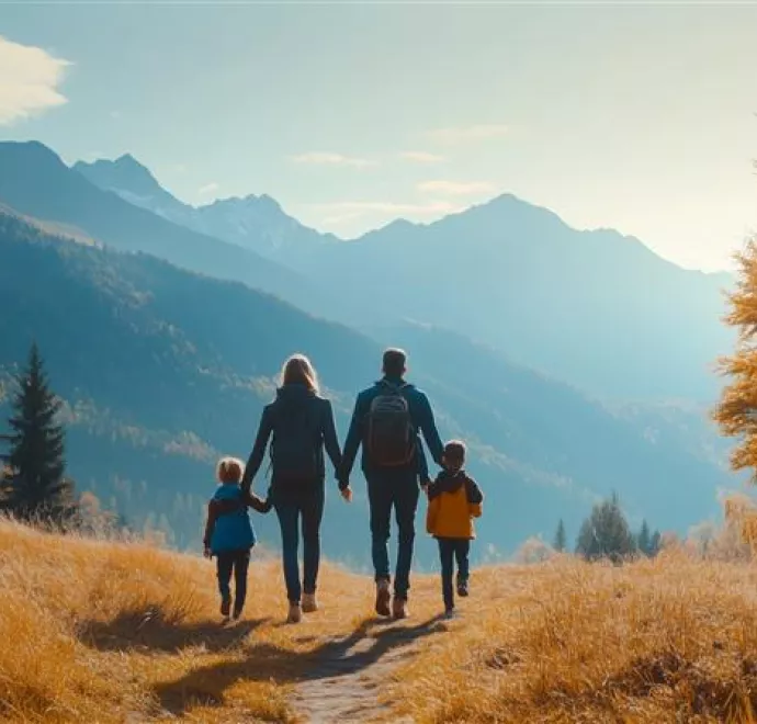 2025 Outlook, family hiking mountain